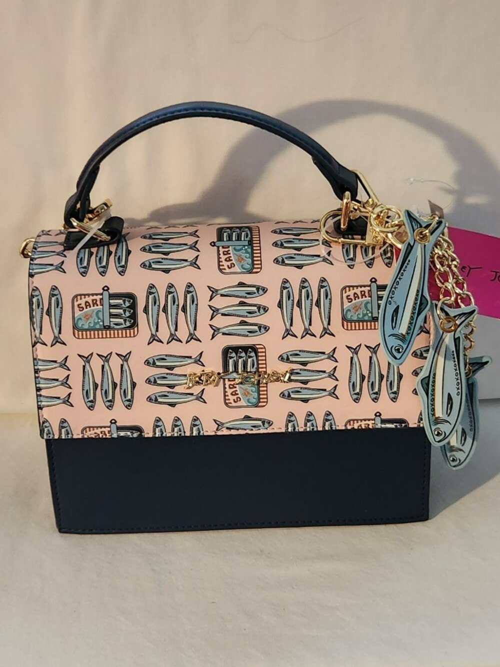 Betsey Johnson convertible crossbody purse sardine fishy NWT - Picture 1 of 6